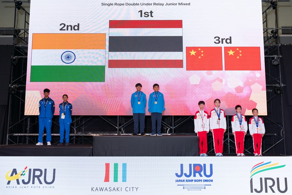 Rule The Ropes team celebrating silver medal at Asian Championships 2024